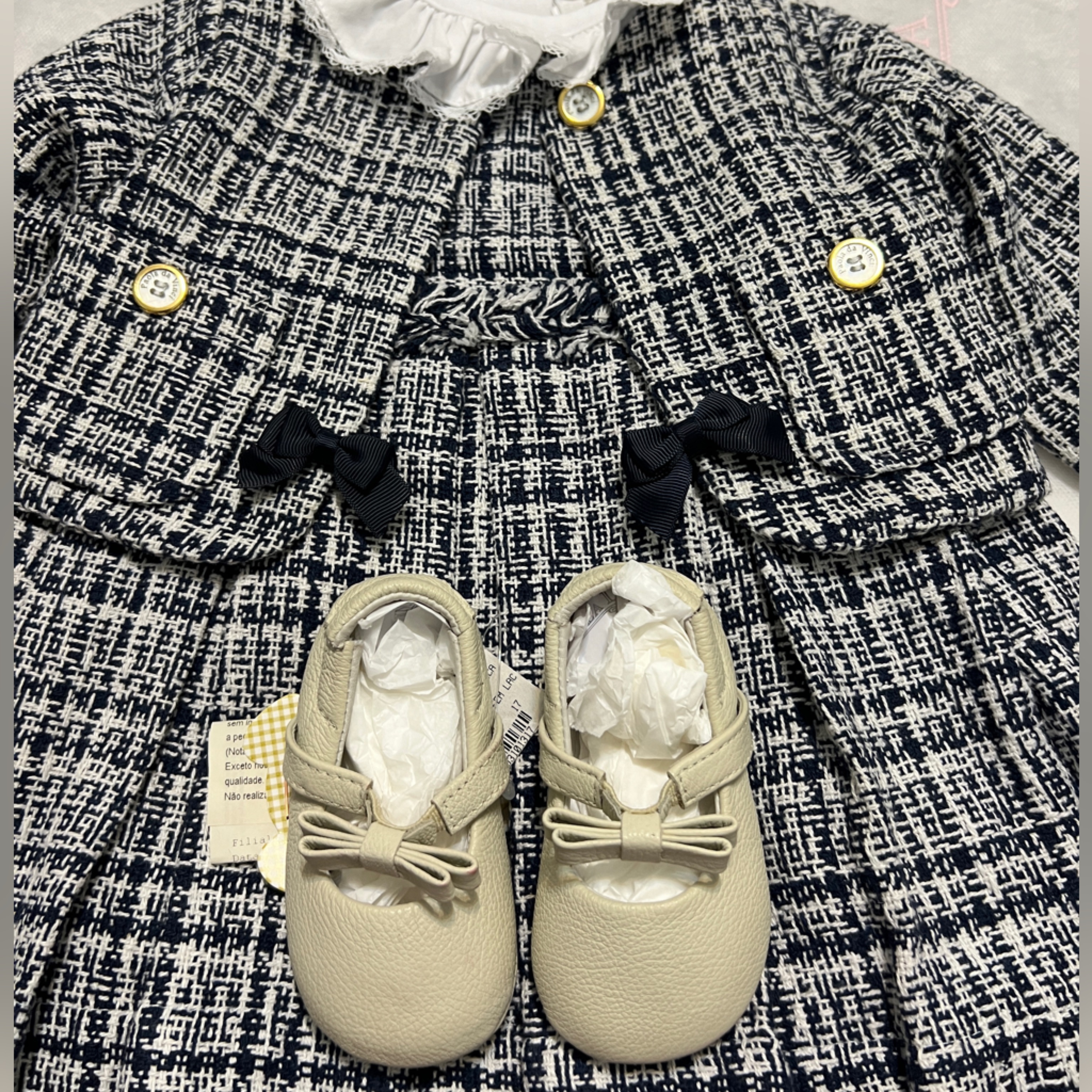 Paola Da Vinci New Born Baby Girl Dress Set